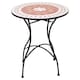 image 1 of 60cm Round Mosaic Ceramic Garden Bistro Table | Multi | Terracotta Mosaic | 1