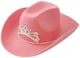 image 3 of Pink Cowboy Hat with Tiara