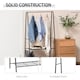 image 5 of HOMCOM A Shaped Clothes Rack Garment Hanger Hanging Rail 2-tier Shelving Metal