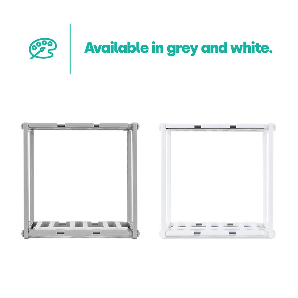 image 1 of Under Sink Storage Shelf White