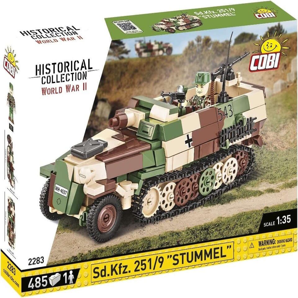 image 1 of Cobi - World War II - SD. KFZ 251/9 "Stummel" (485 Pieces)