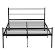 image 5 of King Size Metal Bed Extra Strong Frame Stylish Bedroom Storage Modern Sturdy Design