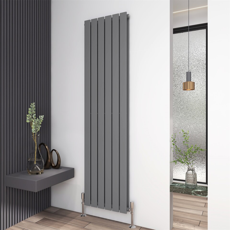 image 1 of MCC Direct Radiator Double Panel Vertical Column Radiator Flat Panel Heating 1800x408mm