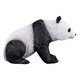 image 1 of MOJO Wildlife & Woodland Giant Panda Toy Figure, Black/White (387171)