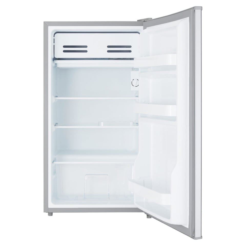 image 1 of Cookology UCIF93BK Freestanding under counter Fridge in Silver - 93 Litre Capacity - Adjustable Temperature Control & Legs - With Chiller Box