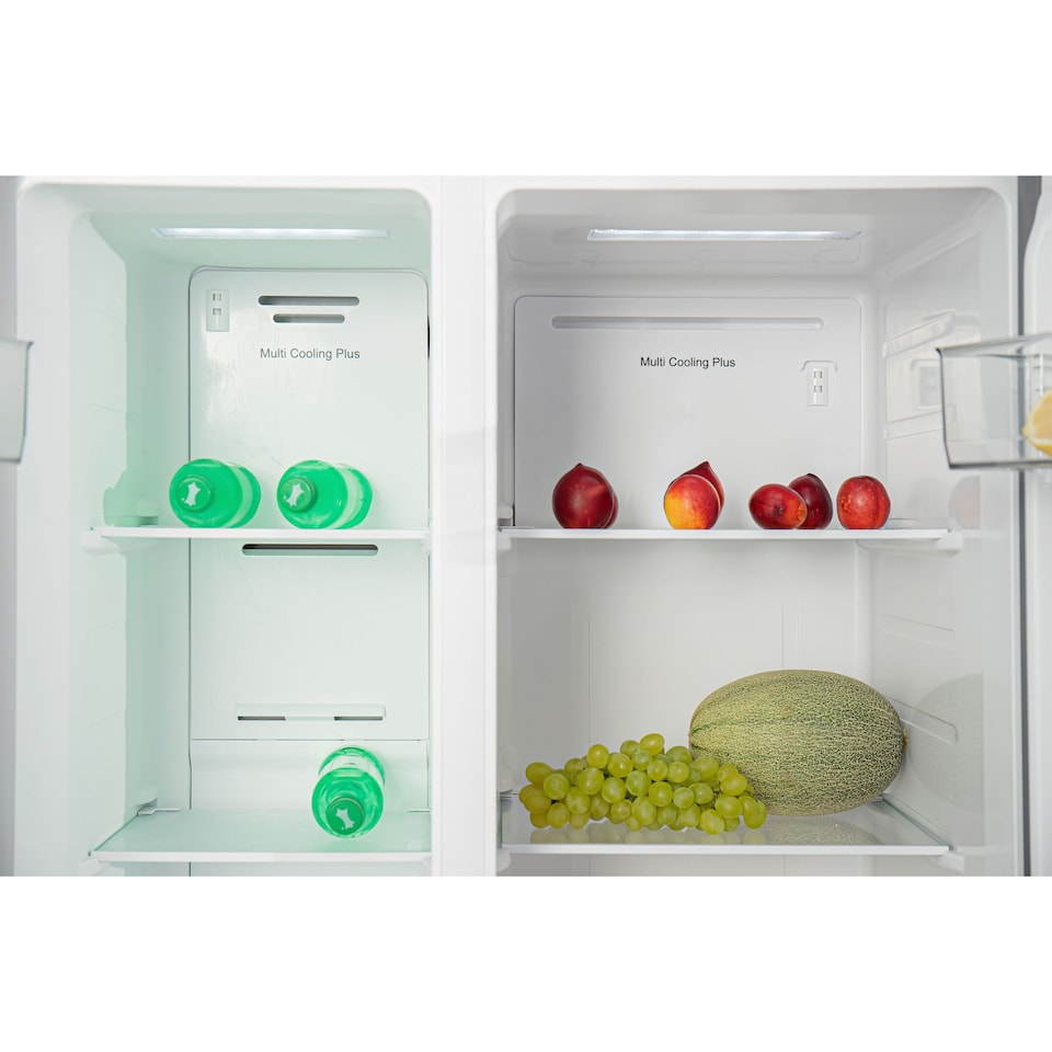 image 1 of HYE 444 Litre Frost Free American Fridge Freezer with Non-Plumbed Water Dispenser, 83cm, White - RF01AMWD460W03