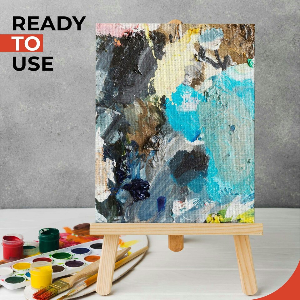 image 1 of 18x24cm Blank White Flat Stretched Board Art Canvas By Janrax