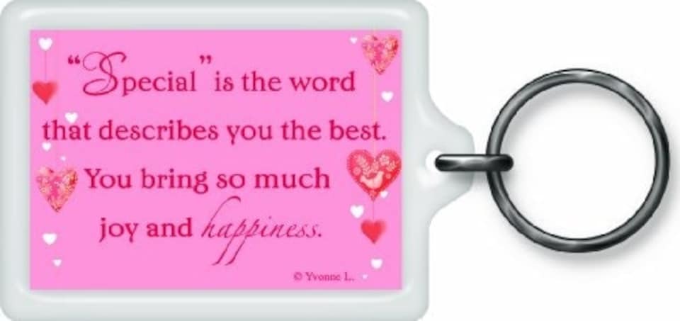 image 1 of Special Friend Sentimental Keyring - Birthday Christmas Gift
