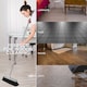 image 8 of Stiff Bristle Indoor Broom Silver Sweeping Brush for Tiles, Wood & Carpet Metal Handle Kitchen Floor Sweeper