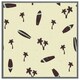 image 3 of Surf board & palm silhouettes (Picutre Frame) Brown | S