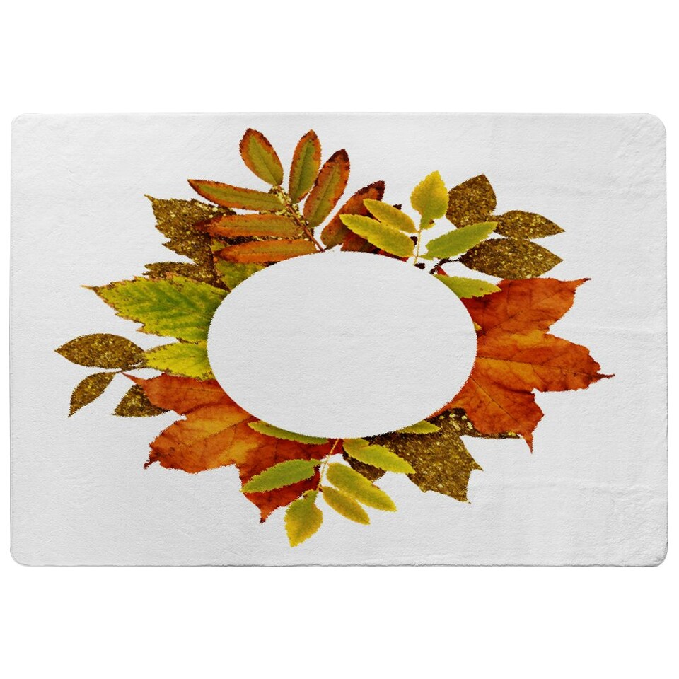 image 1 of Circled Autumn Leaves (Rug) Multi | XL: 160x230cm