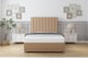 image 1 of Sloomy Kansas Latte Dumfries Divan Bed With Mattress 2 Drawers Same Side With 54" Floor Standing Headboard 2'6 Small Single | Brown | Latte | Small Single | 1