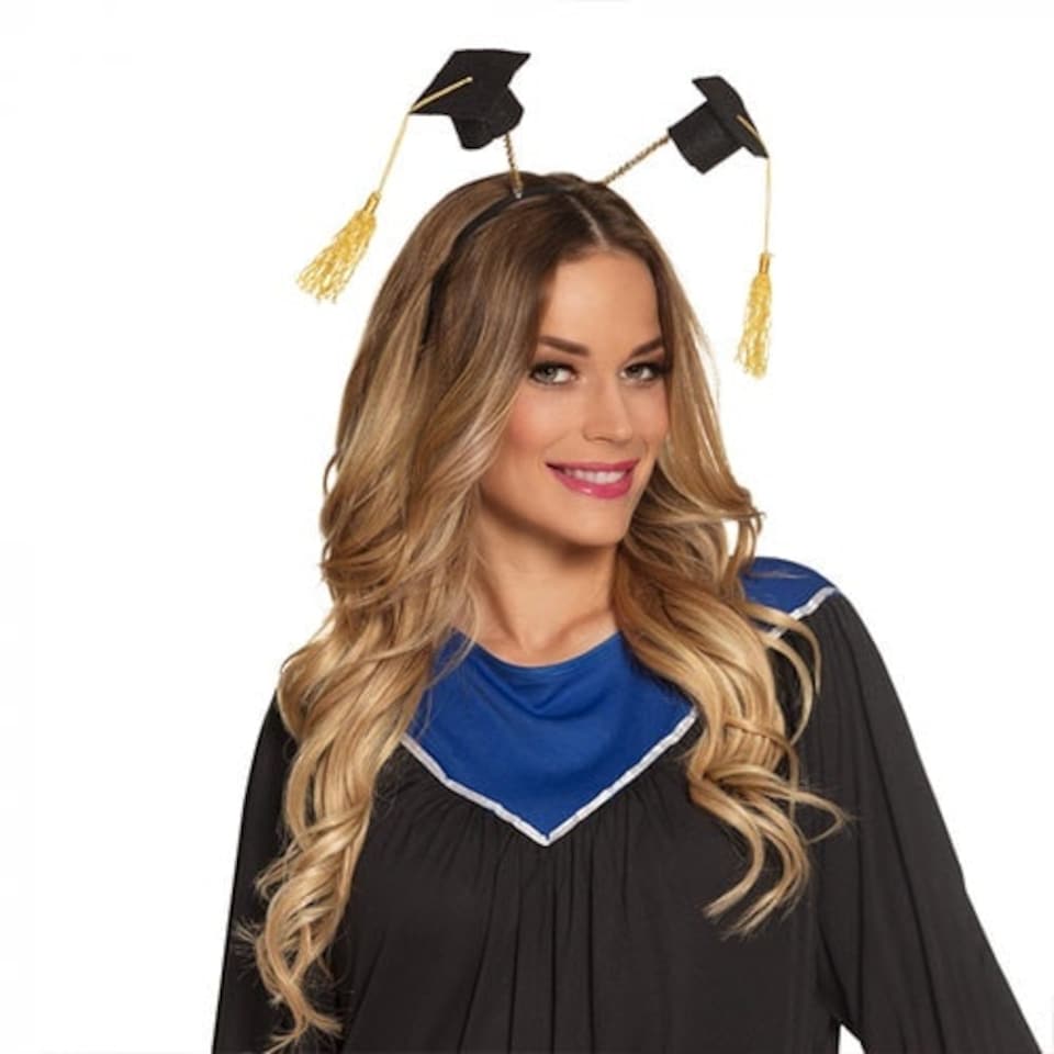 Graduation Cap Boppers Headband Fancy Dress
