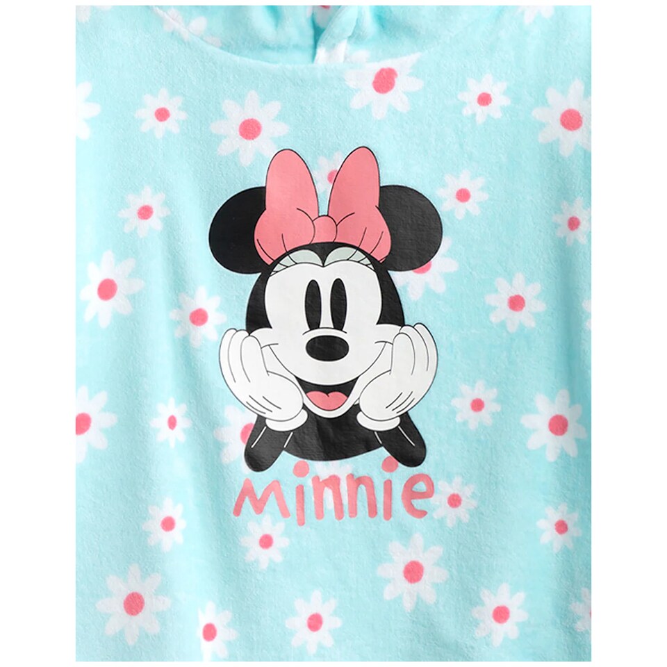 image 1 of Disney Girls Minnie Mouse Towelling Short Pyjama Set | Blue | Blue | 1