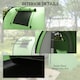 image 6 of Outsunny 2 Room Camping Family Tent for 3-4 Man, 3000mm Waterproof, Green