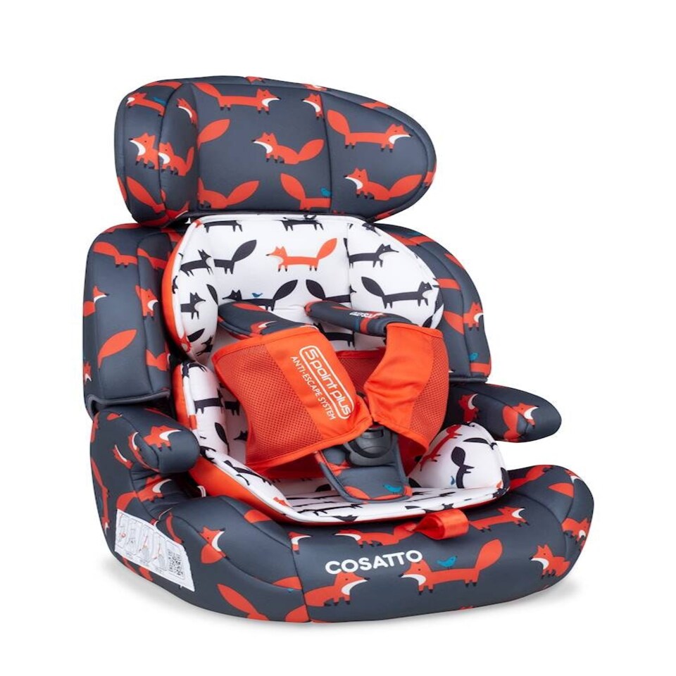 image 1 of Cosatto Zoomi Car Seat Group 1,2,3 > 9-36kg (Charcoal Mister Fox)