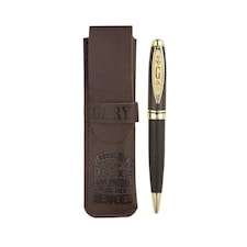 History & Heraldry Bamboo Ballpoint Pen Gary - Brown