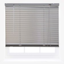 FURNISHED Venetian Window Blinds PVC Curtains Trimmable Shades | Silver | Silver | (W) 210cm x (L) 150cm
