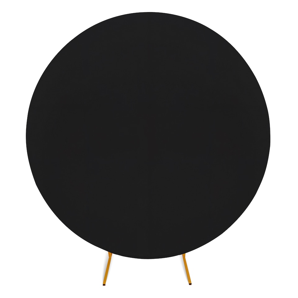 image 1 of 160GSM Black Round Arch Backdrop Cover - 200cm