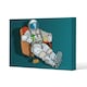 image 1 of loneliness in space. Pop art retro (Canvas Print) 127 x 101 x 4cm