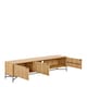 image 4 of Jaipur TV Unit With 3 Doors 176cm Wide in Oak Brown