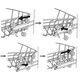 image 4 of SPARES2GO Guide Support Rail Basket Wheel for Cooke & Lewis BDW60MCL Dishwasher