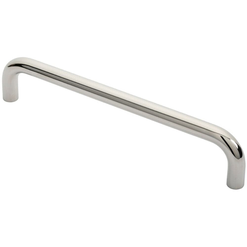 Loops Round D Bar Pull Handle 319 x 19mm 300mm Fixing Centres Bright Steel in Metallics