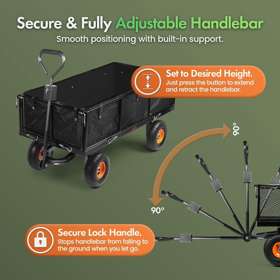 image 1 of VonHaus 230L Festival Cart on Wheels with 500Kg Max Load