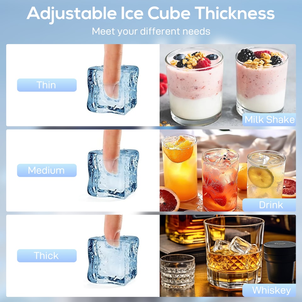 image 1 of HOMCOM 36kg/24H Commercial Ice Maker Machine with Auto Self-Cleaning