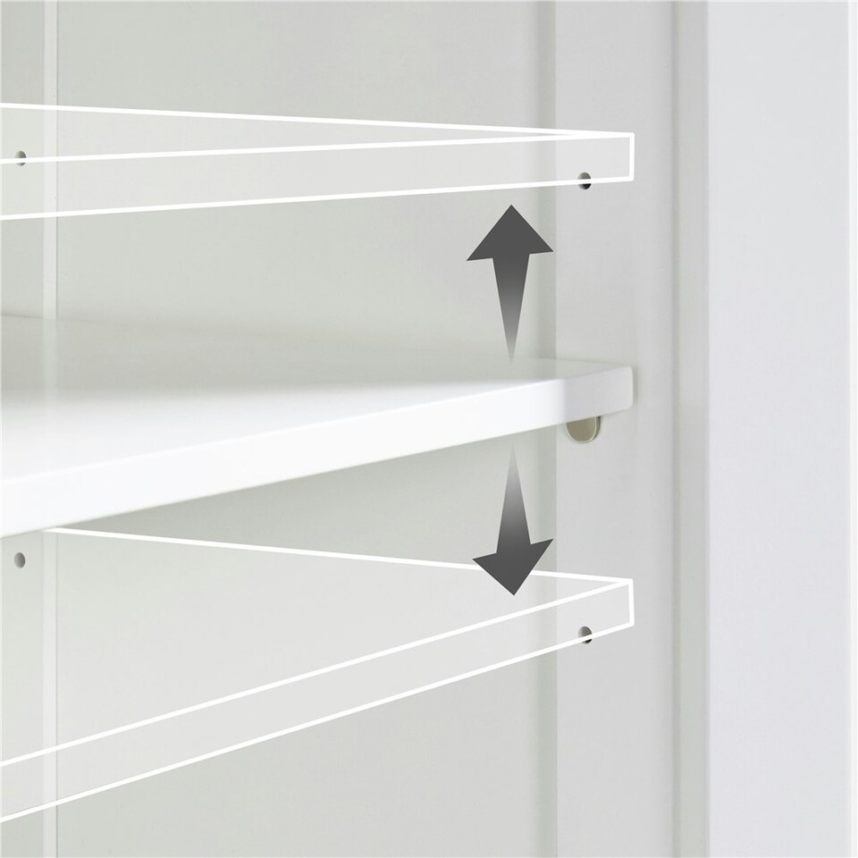 image 1 of Yaheetech Bathroom Floor Storage Cabinet with 2 Drawers White White