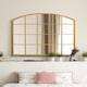 image 1 of The Arcus - Gold Framed Arched Window Leaner/Wall Mirror 39" X 39" (100x100CM) Suitable for Inside and Outside! Gold