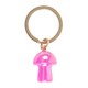 image 2 of Pink Aura Crystal Mushroom Keyring