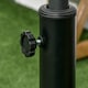 image 8 of Outsunny 18kg Round Resin Garden Parasol Base for Poles of 38mm-48mm | Bronze | Bronze Tone