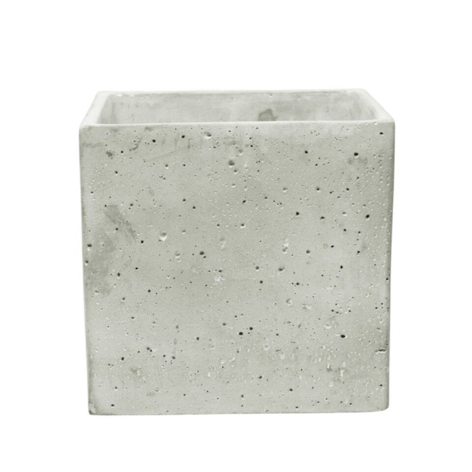 Square Cement Plant Pot (14cm)