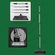 image 5 of Heavy Duty Stainless Steel Broom with Handle Outdoor Garden Hard Bristle Brush