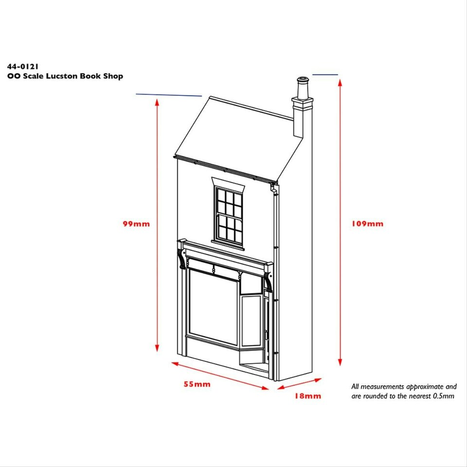 image 1 of Bachmann Scenecraft Low Relief Lucston Book Shop (Pre-Built)