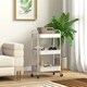 image 6 of HOMCOM 3 Tier Rolling Utility Cart with 3 Mesh Basket, White