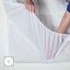 image 7 of Homescapes Quilted Mattress Protector - Double | White | Double