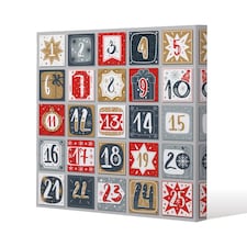 December advent calendar (canvas) / 61 x 61 x 4cm | Multi
