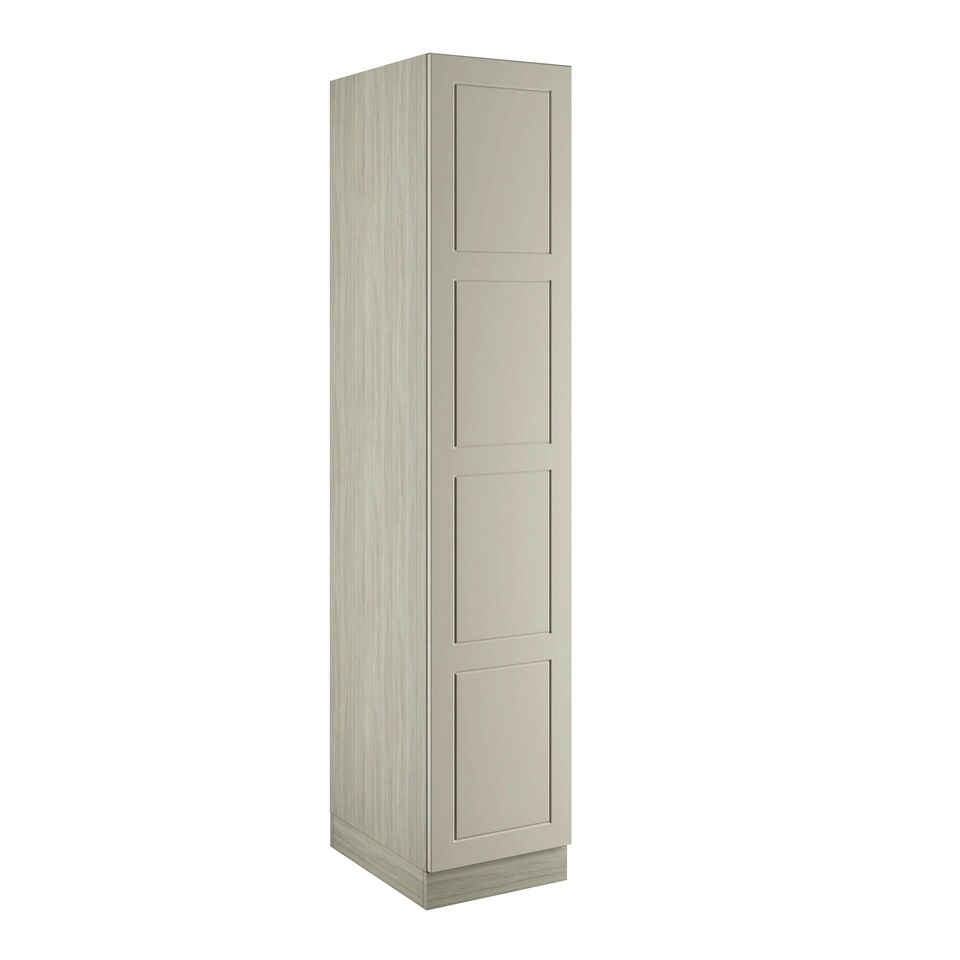 image 1 of Shaker Taupe Grey Single Wardrobe with Double Rail Grey