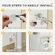 image 10 of PawHut Retractable Stair Gate, Dog Gate Extends Up to 140 cm Wide, Grey