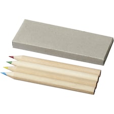 Bullet 4-Piece Pencil Set - Natural - 9 x 3.2 x 0.7 cm