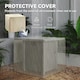 image 6 of Outsunny Gas Fire Pit Table with 40,000 BTU Burner, Cover, Dark Grey