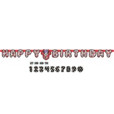 Disney Letter Minnie Mouse Happy Birthday Banner - Red/White/Black - One Size