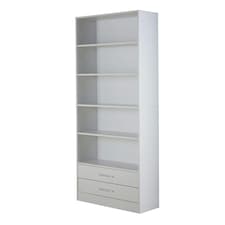 Bookcase Display Shelf Freestanding Book Storage Unit Home Living Room Furniture White