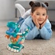 image 2 of Alivio Crawling Walking Dinosaur Baby Toy with Musical Lights for 1 to 2 Years Kids (Blue)