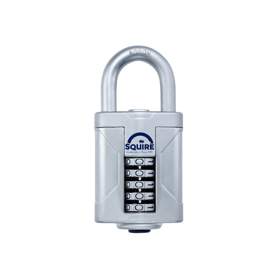 Squire Vulcan Boron Shackle Combination Padlock - Multi Colour - 60mm