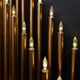 image 4 of 34cm Light up Rose Gold Christmas Candlebridge with 33 LEDs in Warm White