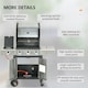 image 6 of Outsunny Deluxe Gas Barbecue Grill 3+1 Burner Garden BBQ w/ Large Cooking Area