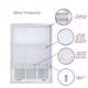 image 5 of FURNISHED Roller Blinds Daylight Square Eyelet Light Filtering Easy Fit Trimmable Window Blind | Grey | Dark Grey
